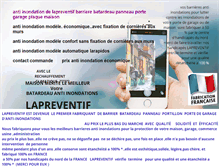 Tablet Screenshot of anti-inondation.com